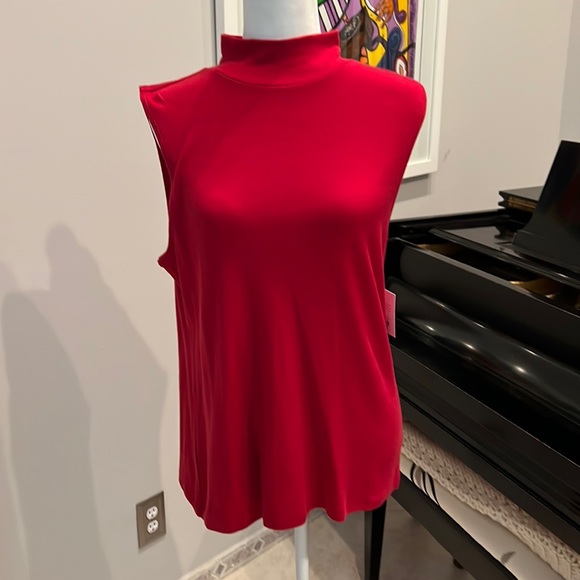 croft & barrow Tops - ❤️ Croft & Barrow Red Chili Sleeveless Mock Turtleneck❤️NWT